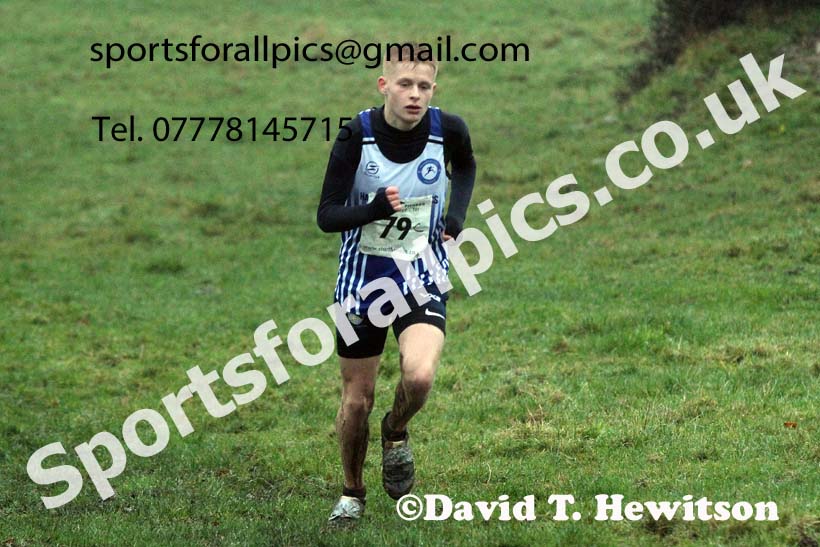 Mens under-17s, NECAA Junior Cross Country Relays, Thornley Farm, Peterlee, Saturday, December 12th. Photo: David T. Hewitson/Sports for All Pics